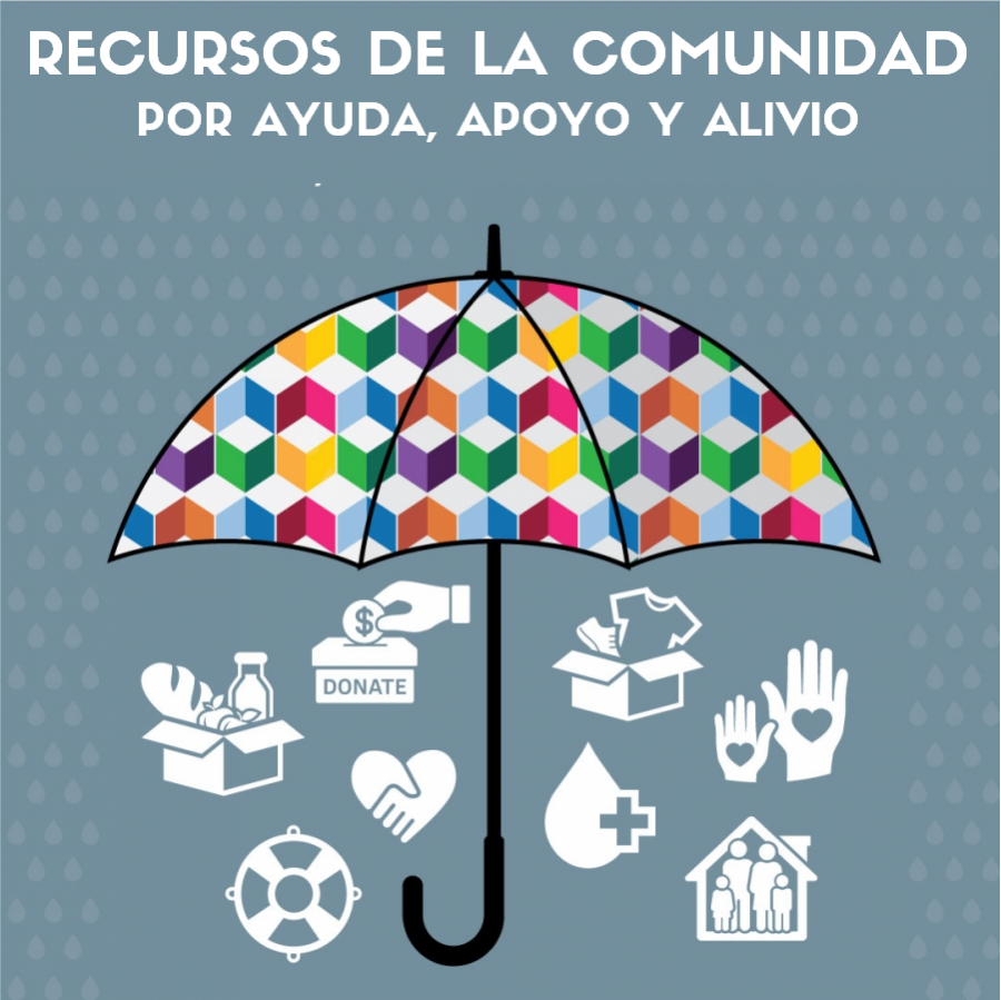 Community Resources poster in Spanish